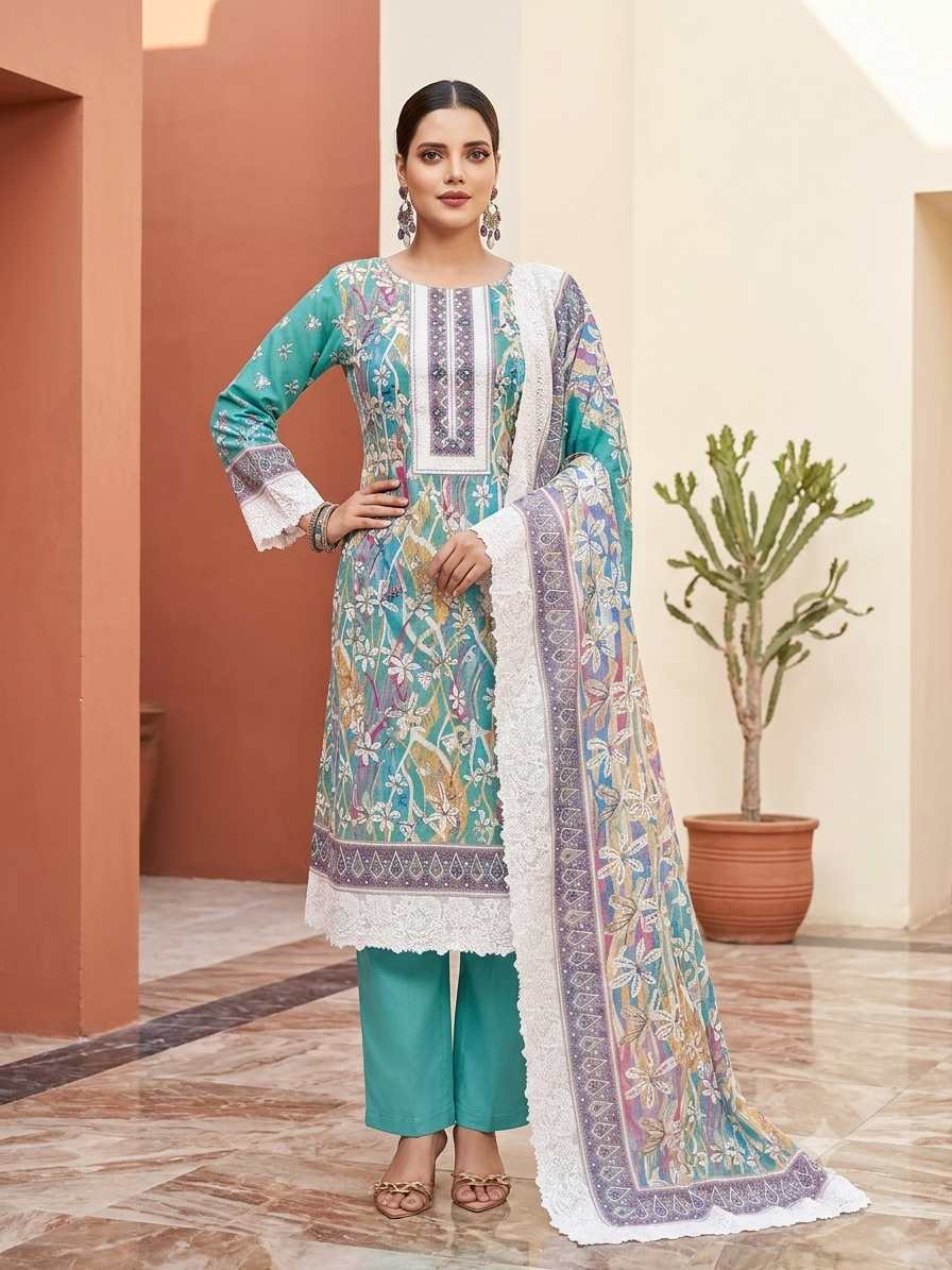 Cambric print suit